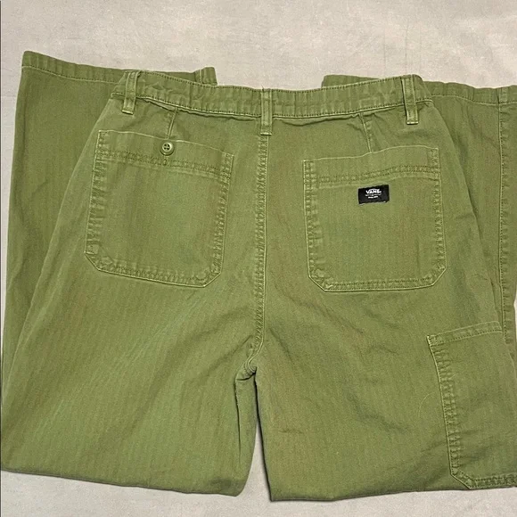 Women’s Vans Union Relaxed Green Carpenter Trousers - Picture 6 of 10